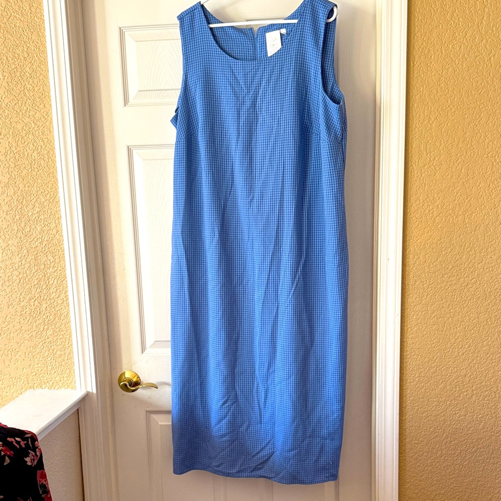 Chic Blue Midi Dress